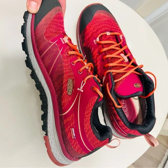 Keen Terradora Pink Orange Waterproof Low Hiking Trail Shoes Women's Sz. 10 - Picture 6 of 8